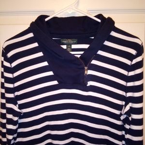 Ralph Lauren long sleeve shirt Navy blue stripes